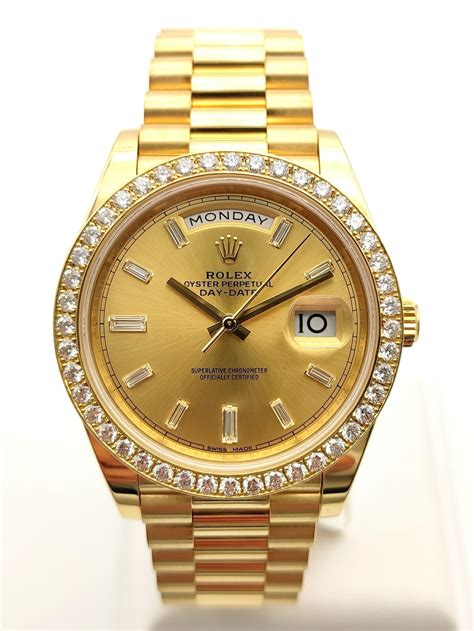 day date rolex diamond bezel|Rolex diamond bezel price.